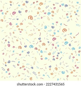 ABSTRAKTE ILLUSTRATION AUF HINTERGRUND GESATZTER DODLE LINE FLAT FARTDESIGN PATTERN VEKTOR
