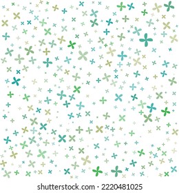 ILLUSTRATION ABSTRACT BACKGROUND SEAMLESS DOODLE LEAF SHAPES PATTERN TEXTURE COLORFUL TEMPLATE DESIGN VECTOR