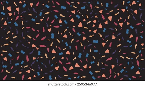ILLUSTRATION ABSTRACT BACKGROUND SEAMLESS DOODLE BLOB SHAPES PATTERN TEXTURE COLORFUL TEMPLATE DESIGN VECTOR