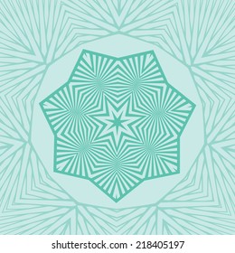 Illustration of an abstract background of a seven pointed star shape.