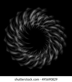 Illustration Abstract Background with Smoke Circle - Vector