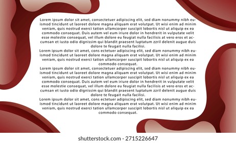ILLUSTRATION ABSTRAKTER HINTERGRUND GLATT ROT GROSS FARBIG FARBIG HANDGEZEICHNET ORGANISCHE FORMEN MIT KOPIE RAUM DESIGN VEKTORVORLAGE GUT FÜR MODERNE WEBSITE, DECKENDESIGN 