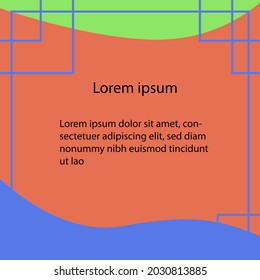 ILLUSTRATION OF ABSTRACT BACKGROUND. SUITABLE FOR SOCIAL MEDIA CONTENT BACKGROUND.