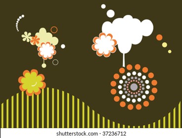 Illustration of abstract background. Vector art