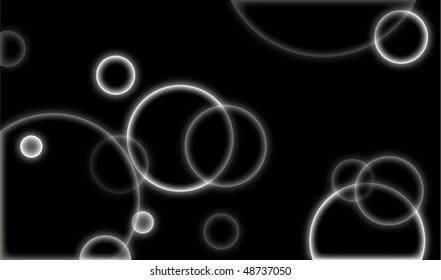illustration with abstract background with white circles