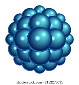 Illustration of an abstract balls conglomeration