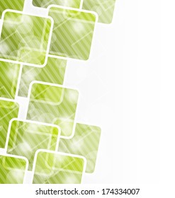 Illustration abstract banner with squares for design corporate card - vector