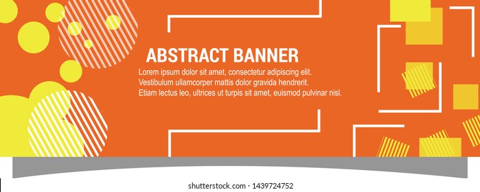 illustration of abstract banner template
