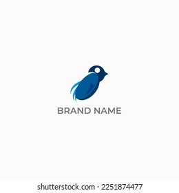 ILLUSTRATION ABSTRACT BIRD HEAD SIMPLE LOGO ICON SIMPLE TEMPLATE DESIGN VECTOR GOOD FOR YOUR BRAND