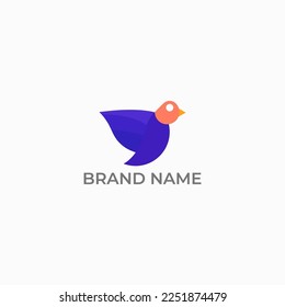 ILLUSTRATION ABSTRACT BIRD HEAD SIMPLE LOGO ICON SIMPLE TEMPLATE DESIGN VECTOR GOOD FOR YOUR BRAND