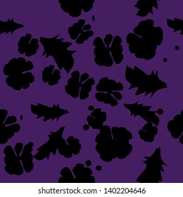 illustration of abstract black ornament on dark background pattern vector graphic