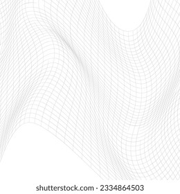 ILLUSTRATION ABSTRACT BLACK AND WHITE WAVY LINE PATTERN BACKGROUND. COVER DESIGN 