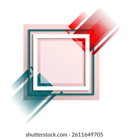  illustration of a abstract blank frame square