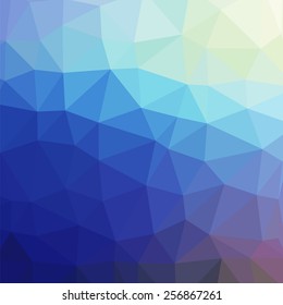 illustration  with abstract blue background. Graphic Design Useful For Your Design.Blue polygonal texture.