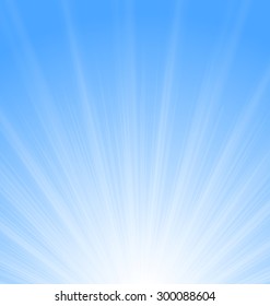 Illustration Abstract Blue Background Sun Sunburst Vibrant - vector