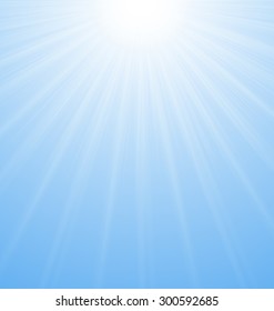Illustration Abstract Blue Background Sun Sunburst Vibrant - vector