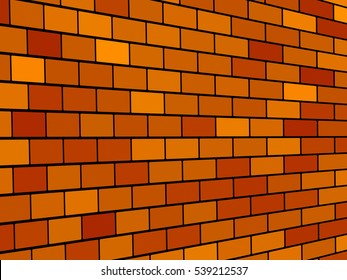 Illustration of the abstract brick wall