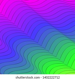illustration of abstract bright ornament red blue green vector graphic