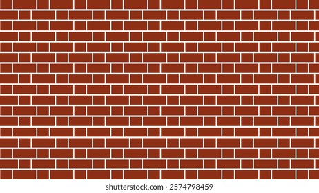 Illustration of abstract brown brick background.