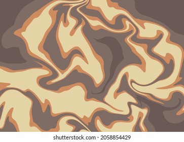 An illustration of abstract brown oil paint texture