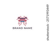 ILLUSTRATION ABSTRACT BUTTERFLY WINGS FLAT PASTEL COLOR.LOGO ICON DESIGN TEMPLATE ELEMENT VECTOR
