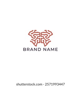 ILLUSTRATION ABSTRACT BUTTERFLY WINGS FLAT PASTEL COLOR.LOGO ICON DESIGN TEMPLATE ELEMENT VECTOR