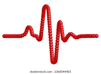 Illustration of the abstract cardiogram icon