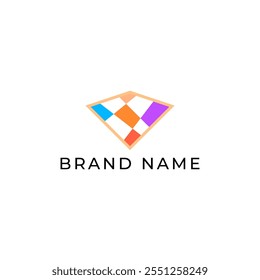ILUSTRACIÓN SUELOS ABSTRACTAS DE AZULEJOS DE CERÁMICA SIMPLE MINIMALISTA LOGO ICON PLANTILLA DISEÑO VECTOR