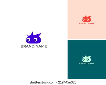 ILLUSTRATION ABSTRACT CHARACTER SIMPLE FACE WITH CROWN LOGO ICON DESIGN VECTOR