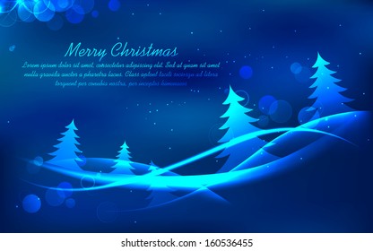 Illustration abstrakter Weihnachtshintergründe mit Kiefernbaum
