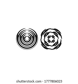 illustration of abstract circle geometry design - vector