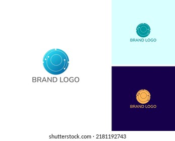 ILUSTRACIÓN TECNOLOGÍA DE CIRCUITO ABSTRACTO CON CONEXIÓN DE PUNTO VECTOR DE DISEÑO DE LOGOTIPO SENCILLO