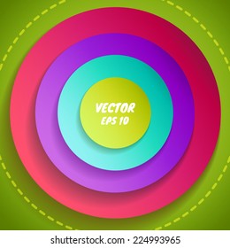 illustration of an abstract circles