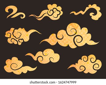 Illustration of abstract clouds used in China