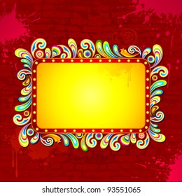 illustration of abstract colorful background for Holi