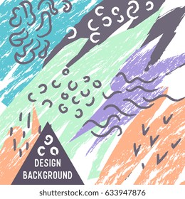 illustration of abstract colorful background with temple