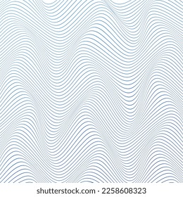 ILLUSTRATION ABSTRACT COLORFUL BLUE GRADIENT WAVY LINE PATTERN BACKGROUND. COVER DESIGN 