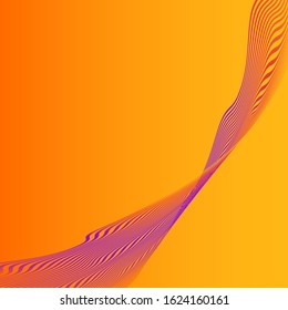 ILLUSTRATION ABSTRACT COLORFUL GRADIENT WAVY LINE PATTERN BACKGROUND. COVER DESIGN 