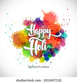 illustration of abstract colorful Happy Holi background