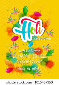 illustration of abstract colorful Happy Holi background