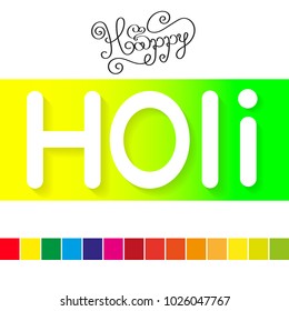 illustration of abstract colorful Happy Holi background