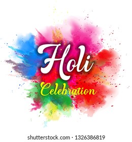 illustration of abstract colorful Happy Holi background - Vector illustration of abstract colorful Happy Holi background - Vector