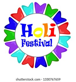 illustration of abstract colorful Happy Holi background