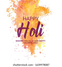 illustration of abstract colorful Happy Holi background