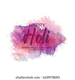 illustration of abstract colorful Happy Holi background