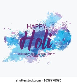 illustration of abstract colorful Happy Holi background