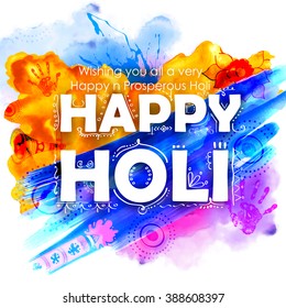 illustration of abstract colorful Happy Holi background
