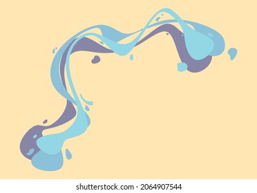 An illustration of abstract colorful oil paint