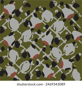Illustration of abstract colorful pattern
