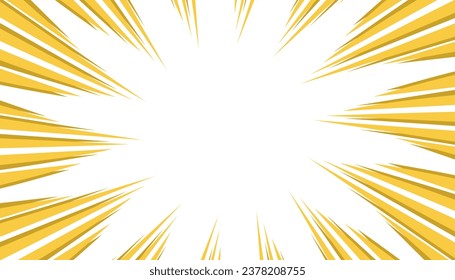 Illustration of an abstract comic background with a yellow pattern. Perfect for adding energy and excitement to graphic designs, posters, websites, comics, banners, magazine covers, invitation covers.
